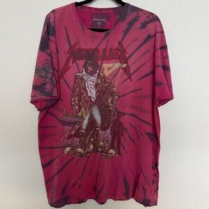 Metallica "The Unforgiven” Red Tie Dye Band Tee